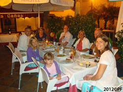 Middag med vnnerna Jan och Gunilla uppe i Benahavs