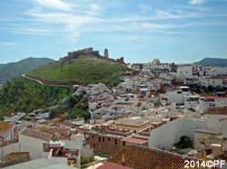 Det gamla slottet överblickar Álora