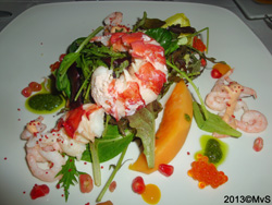 Monika's selection of dish: Lobster salad