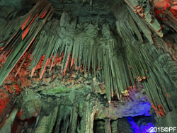 Cool stalactites, 20 million years old