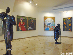 Muséet visar såväl tavlor som skulpturer