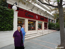The wine sampling took place at Casa Santi in Marbella